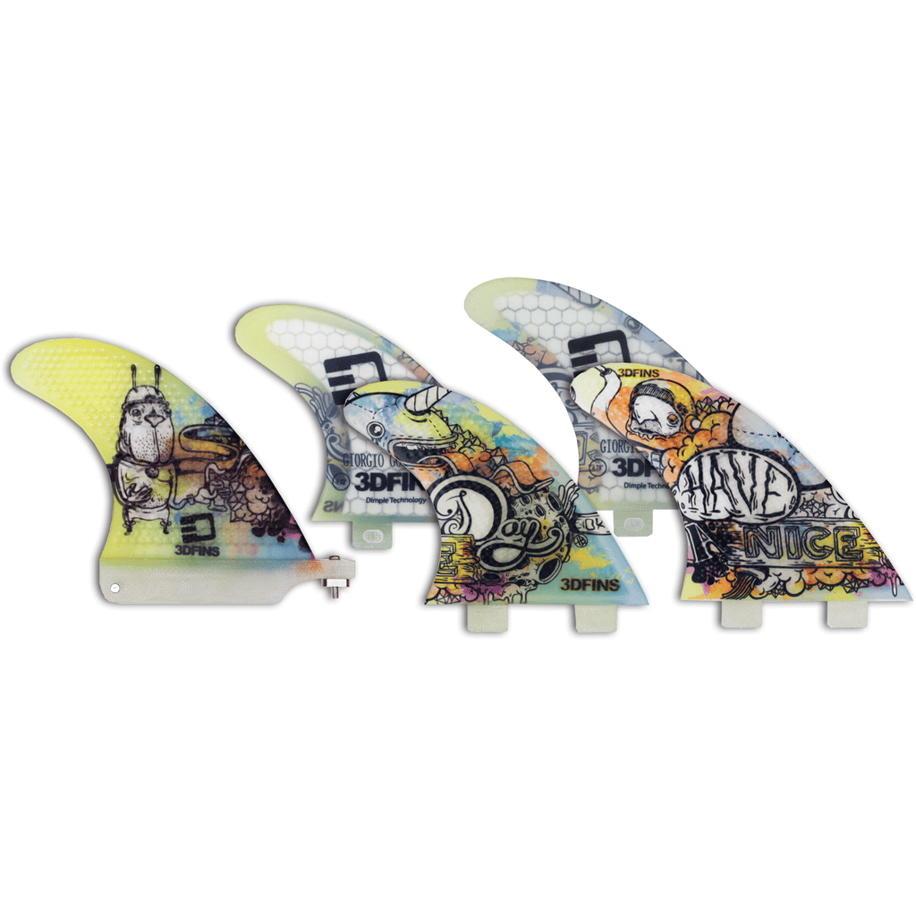 3DFINS Giorgio Gomez SURFSUP 4+1 Signature Series Fins