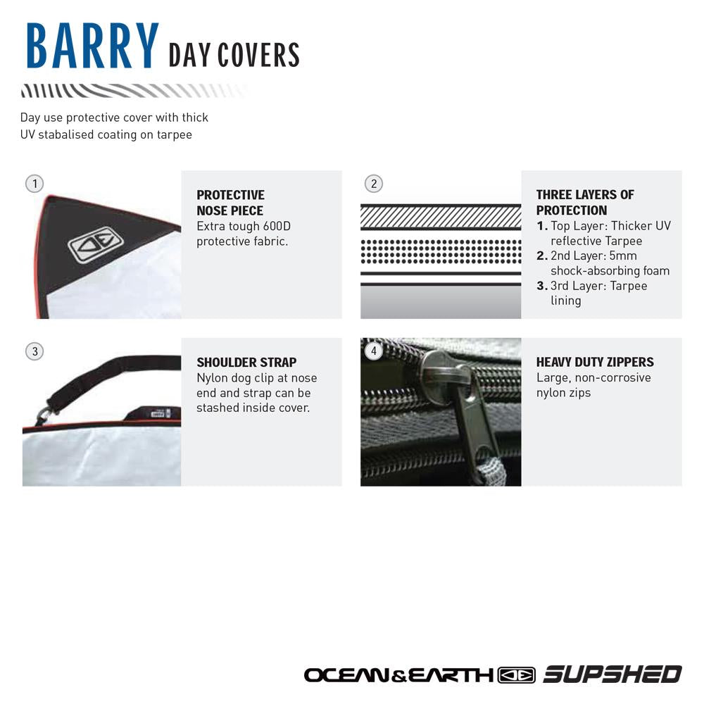 O & E Barry Basic Shortboard Cover 4