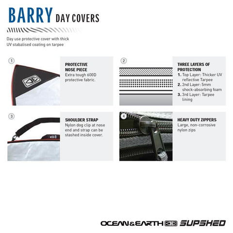 O & E Barry Basic Shortboard Cover 1