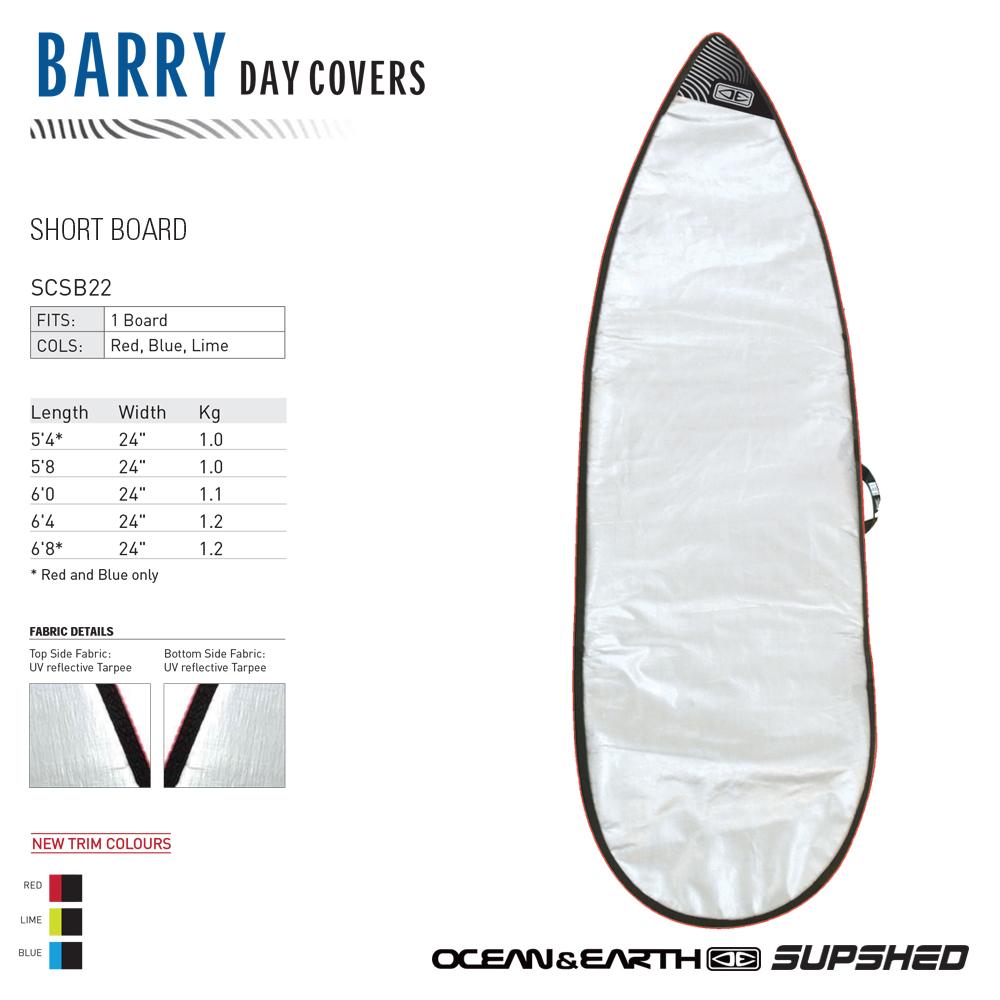O & E Barry Basic Shortboard Cover 2