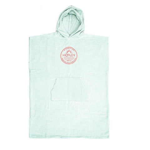 O & E Ladies Hooded Poncho - Mint 1