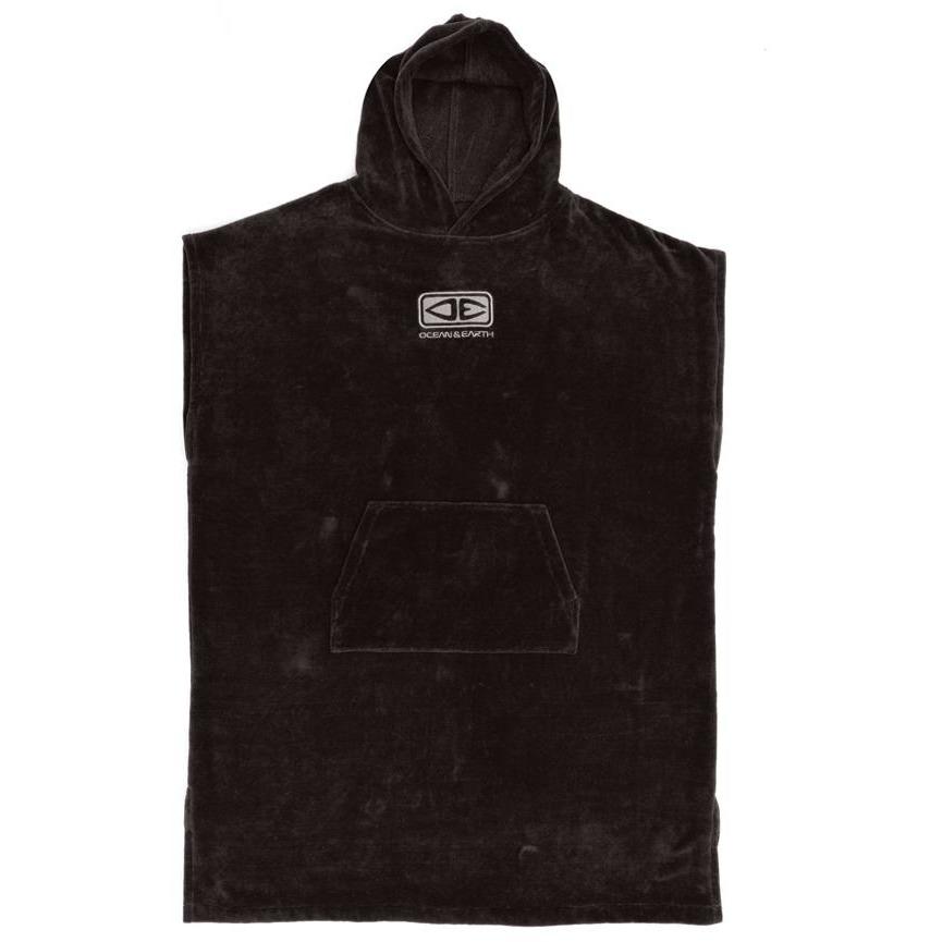 O & E Mens Hooded Poncho - Corp - Black 1