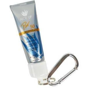 Aloe Up SPF 50 Performance Sunscreen w/ Silver Carabiner - 30ml