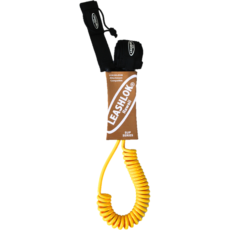 Leashlok 10ft Coiled Leash Yellow