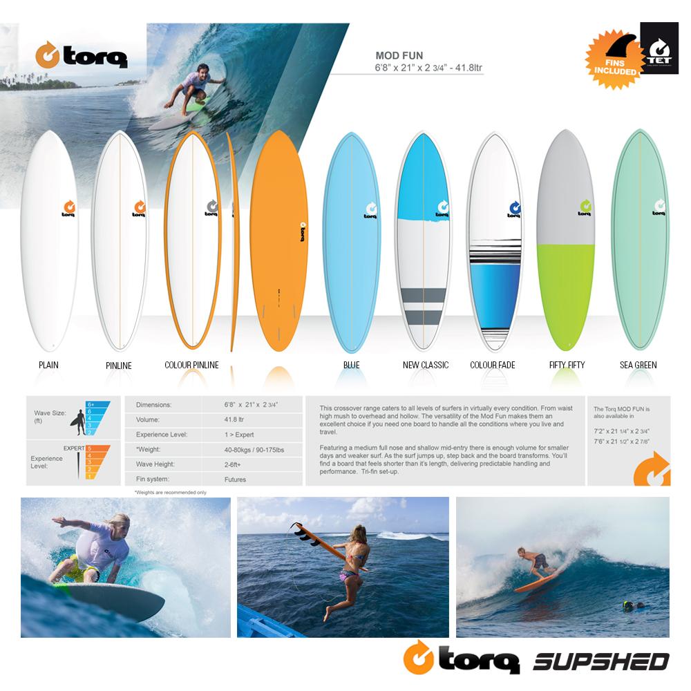 TORQ 6’8 x 21 x 2 3/4 41.8L Fun 2